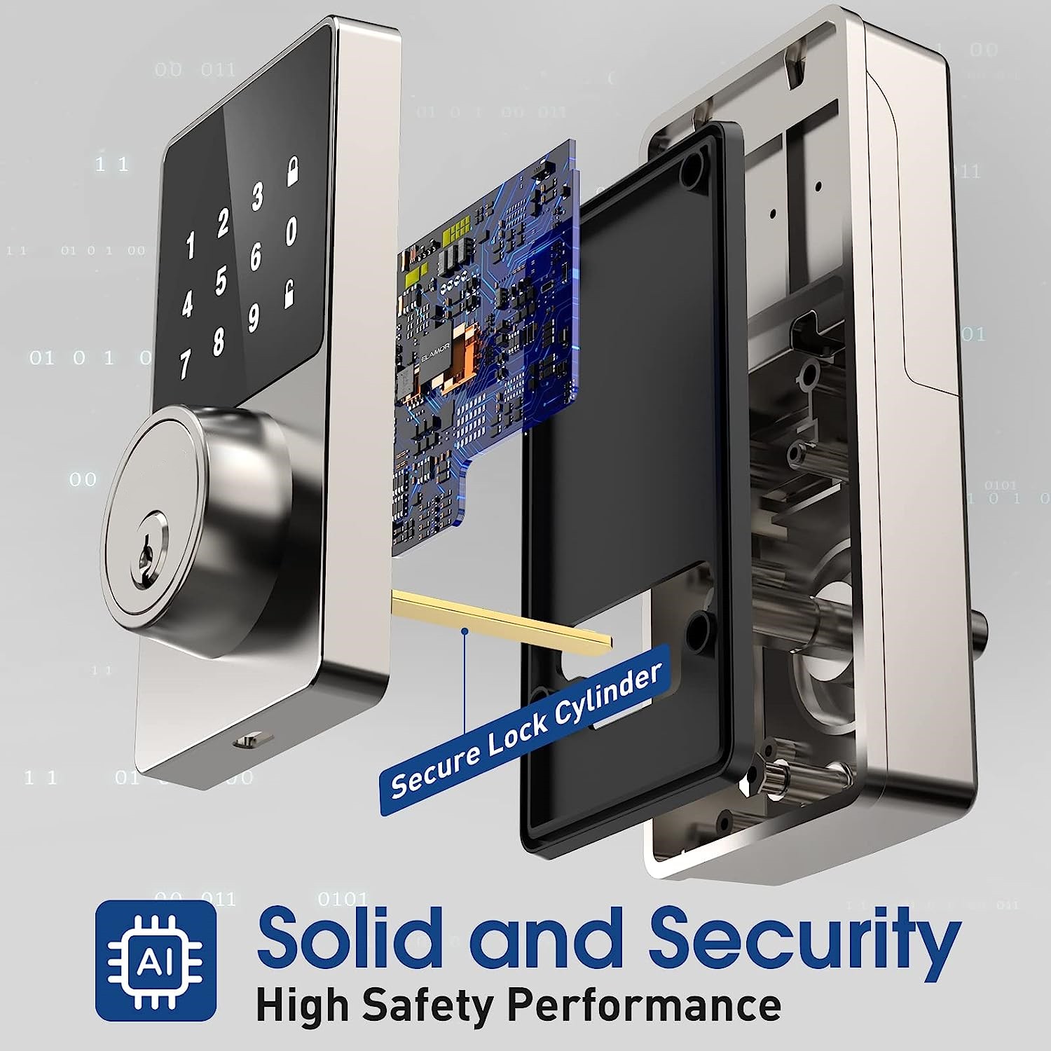 パスワード付きスマートロック、タッチスクリーンキーパッド付き - Smart Home Door Lock のレビューと価格